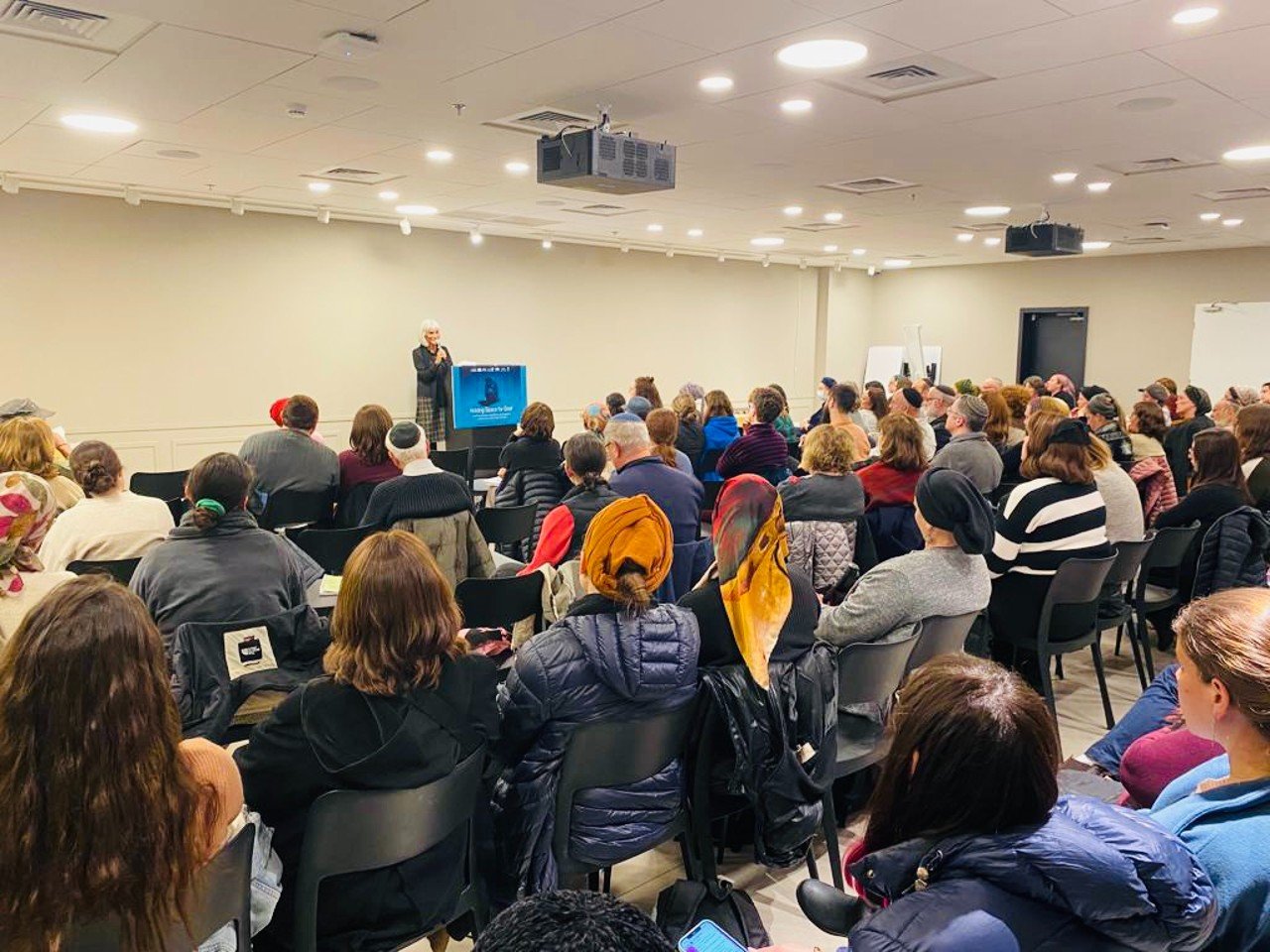 Audience at a Get Help Israel public event
